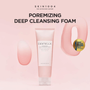 SKIN1004 Poremizing Cleanser applied to skin for texture demo