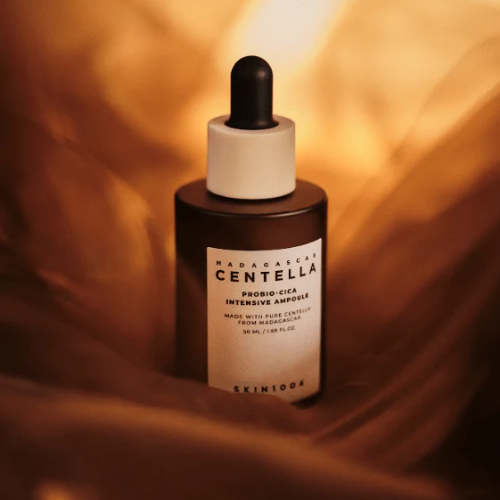 texture of SKIN1004 Madagascar Ampoule on hand