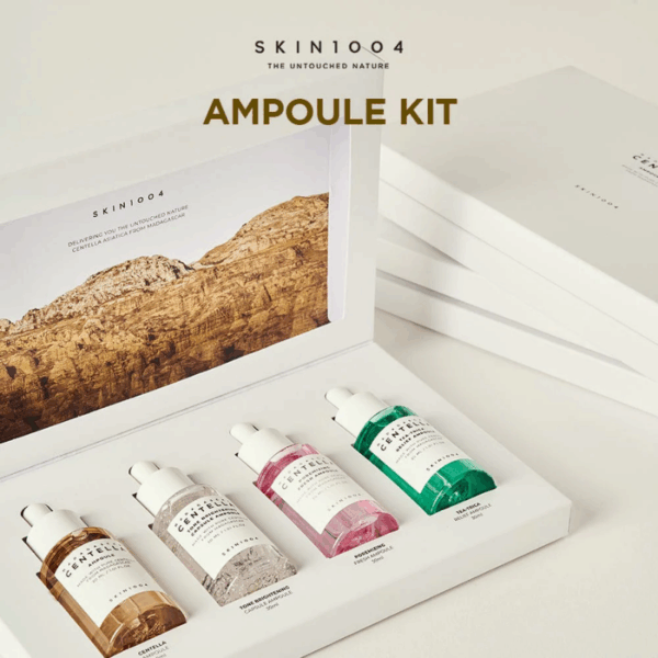 SKIN1004 Centella Ampoule Kit 4 mini ampoules lineup