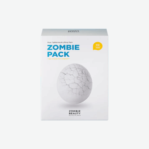 Zombie Beauty Zombie Pack powder and activator kit next to brush